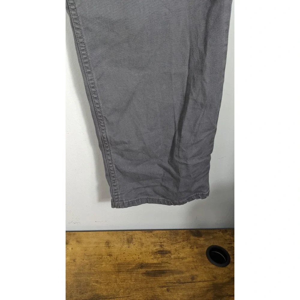 Carhartt Men's Relaxed Fit Rugged Flex Canvas Work‎ Pants Gray Size 38x30